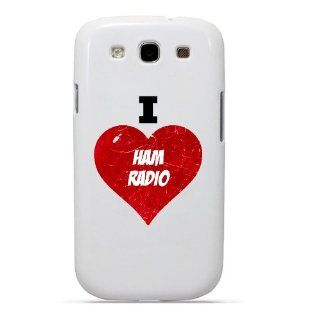 SudysAccessories I Love Heart Ham Radio Samsung Galaxy S3 Case S III Case i9300   SoftShell Full Plastic Snap On Graphic Case Cell Phones & Accessories