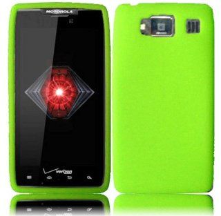 Neon Green Silicone Jelly Skin Case Cover for Motorola Droid Razr HD XT926: Cell Phones & Accessories
