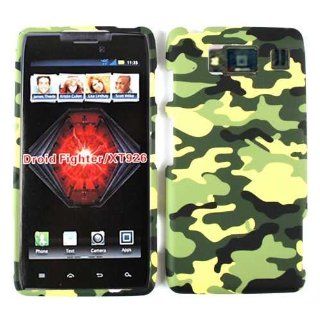 Motorola Droid RAZR HD XT926 Yellow Green Camo Case Cover Snap On Housing New: Cell Phones & Accessories