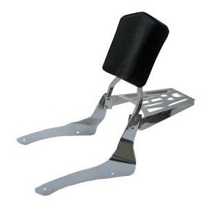 Sissy Bar with Backrest and Luggage Rack for Yamaha 2007 2012 V Star 950 and 1300 Models: Automotive
