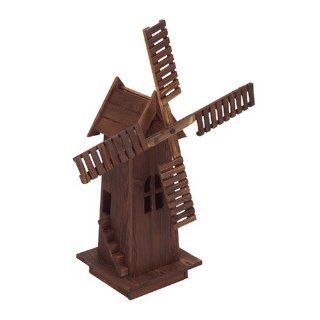 Astonica 50308243 Wooden Classical Old Dutch Windmill Garden Art : Wind Sculptures : Patio, Lawn & Garden
