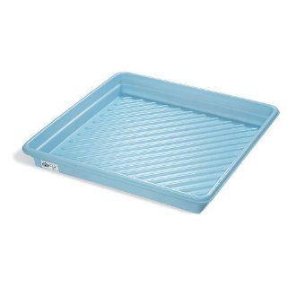 New Pig PAK952 LDPE Plus Utility Spill Containment Tray, 26.92 Gallon Capacity, 40" Length x 40" Width x 5" Height, Blue: Science Lab Trays: Industrial & Scientific