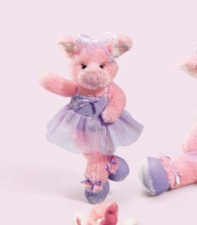 Priscilla Ballerina Pig 9" Stuffed Animal Plush Pink Pig: Toys & Games