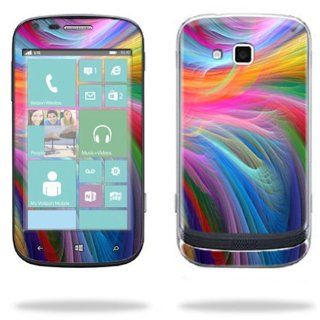 MightySkins Protective Skin Decal Cover for Samsung ATIV Odyssey SCH I930 Cell Phone Verizon Sticker Skins  Rainbow Waves: Cell Phones & Accessories