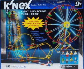 K'Nex Light and Sound Thrill Park   953 pc Set: Toys & Games