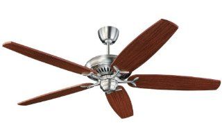 Monte Carlo 5DCR60EP DC60 60 Inch 5 Blade Ceiling Fan with Remote and Mahogany Blades, English Pewter    