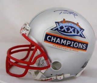 Autographed Tom Brady Mini Helmet   Suberbowl Xxxix 39 932   Tristar Productions Certified   Autographed NFL Mini Helmets: Sports Collectibles