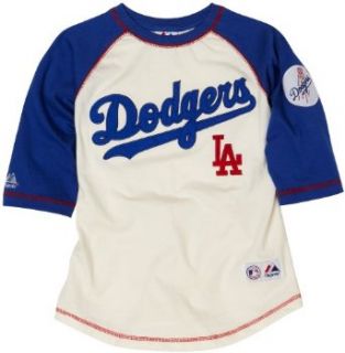 MLB Boys' Los Angeles Dodgers 3/4 Sleeve Raglan Tee (Royal, 10/12) : Sports Fan T Shirts : Sports & Outdoors