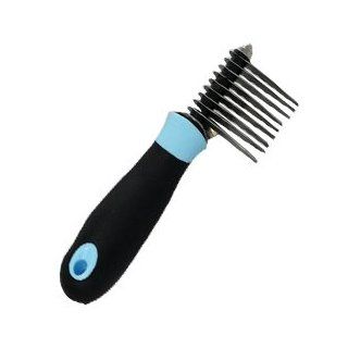 Iconic Pet 15836 Dematting Pet Comb Dog Cat With Stainless Steel Blades   Blue : De Matting Comb For Dogs : Pet Supplies