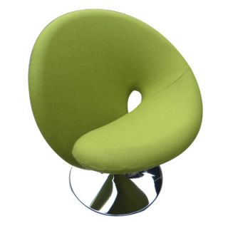 International Design Ziggy Swivel Leisure Side Chair BA10 Color: Green