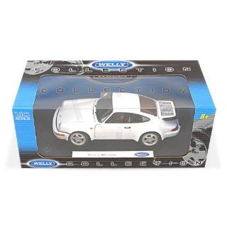 Porsche 911 Turbo (964), white , Model Car, Ready made, Welly 1:18: Welly: Toys & Games