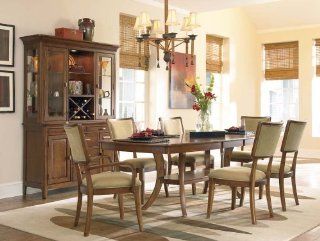 Classic Elegance Trestle Dining Table Set with Klismos Back Chairs by Pennsylvania House Furniture Furniture & Decor