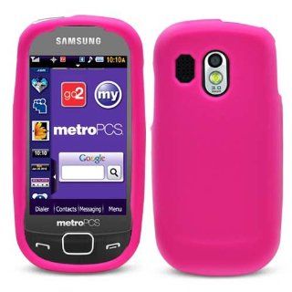 Soft Skin Case Fits Samsung R860 R850 Caliber Hot Pink Skin US Cellular, MetroPCS: Cell Phones & Accessories