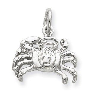 Sterling Silver Crab Charm: Jewelry