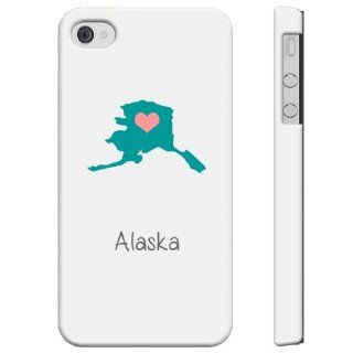 SudysAccessories AK Alaska iPhone 4 Case iPhone 4S Case   SoftShell Full Plastic Direct Printed Graphic Case: Cell Phones & Accessories