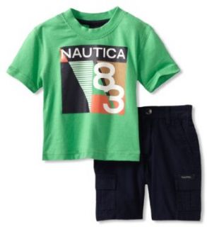 Nautica Baby Boys Infant N8/3 Short Set, Jade, 12 Months: Infant And Toddler Shorts Clothing Sets: Clothing
