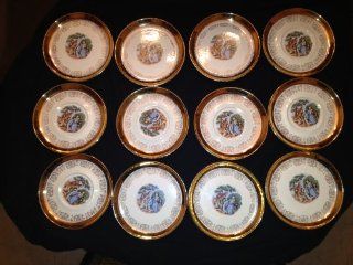 Sabin Crest o gold Victorian Collector Plates 6 1/4  Other Products  