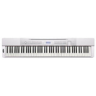 Casio Privia PX 350WE Digital Piano (White) BUNDLE with Casio CS 67 Privia Keyboard Stand (White), Casio SP33 Three Pedal, Stageline KB40 Keyboard Bench: Musical Instruments