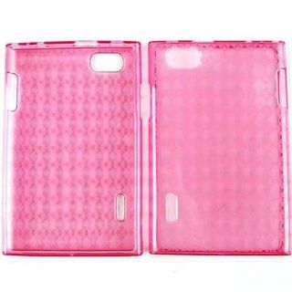 LG INTUITION VS950 HOT PINK TPU 010 SKIN CASE RUBBER ACCESSORY: Cell Phones & Accessories