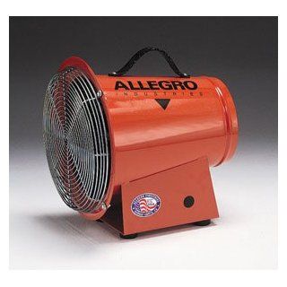 Allegro Industries DC 1/4 Horse Power Axial Blower With 12 Volt DC Electric Motor And 15' Cord With Alligator Clips: Industrial & Scientific