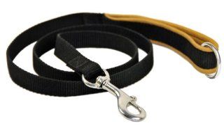 Dean & Tyler Padded Puppy Brown Padding Double Ply Dog Leash with Black Ring on Handle and Stainless Steel Snap Hook, 4 Feet by 3/4 Inch : Pet Leashes : Pet Supplies