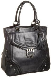 Betsey Johnson Rock Stud Y N/S Tote, Black, one size: Tote Handbags: Shoes