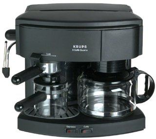 Krups 985 42 Il Caffe Duomo Coffee and Espresso Machine, Black: Combination Coffee Espresso Machines: Kitchen & Dining