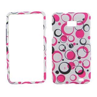 White Pink Pattern For Samsung Galaxy SII Sgh s959g (straight Talk / At&t)rub Cell Phones & Accessories