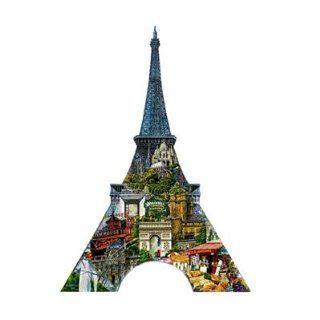 The Eiffel Tower (960 Piece Shaped Jigsaw Puzzle): Toys & Games