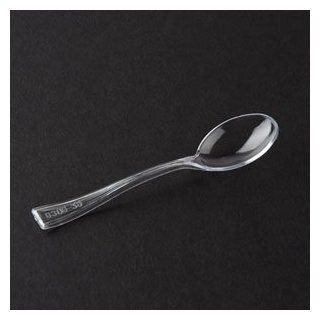 Tiny Temptations 3 7/8" Tiny Tasters Clear Plastic Tasting Spoon 960 / CS: Kitchen & Dining