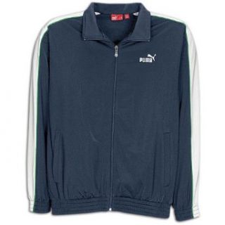 Puma Men's Agile Track Jacket ( sz. L, Navy/White/Green ): Clothing