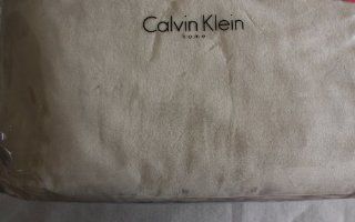 Calvin Klein Fleece Ultra Soft & Plush Cream Queen Blanket   Bed Blankets