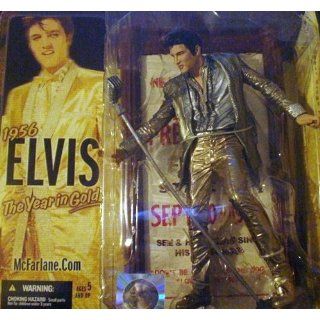 McFarlane Toys Rock n' Roll Action Figure Elvis #4 Gold Outfit: Toys & Games