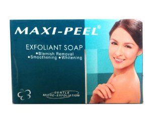 Maxi  Peel Papaya Expoliant Soap Blemish removal Smoothening Whitening 125g Product of the Philippines: Everything Else
