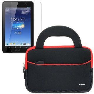 BIRUGEAR Ultra Portable Universal Neoprene Carrying Sleeve with Screen Protector for Asus MeMO Pad HD 7 ME173X / ME173   7'' Android Tablet: Computers & Accessories