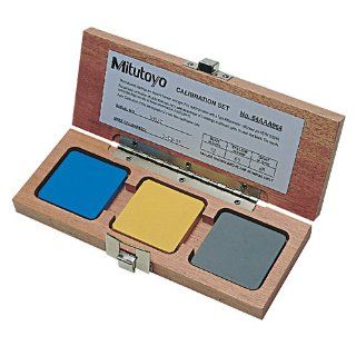 Mitutoyo 64AAA964 Calibration Set For Shore A Scales With Nominal 30, 60, And 90 Blocks Included, With Mahogany Case: Hardness Testing Blocks: Industrial & Scientific