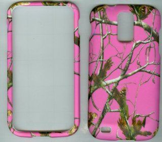 SAMSUNG GALAXY S2 T989 SGH T989 HERCULES (T MOBILE US CELLULAR) HARD RUBBERIZED CASE COVER FACEPLATE PROTECTOR SNAP ON NEW CAMO PINK REAL TREE HUNTER: Cell Phones & Accessories