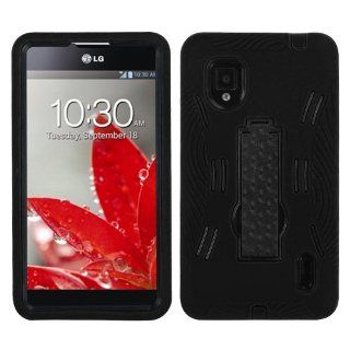 MyBat ALGLS970HPCSYMS001NP Symbiosis Rugged Hybrid Case for LG Optimus G   Retail Packaging   Black: Cell Phones & Accessories