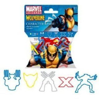 Marvel Wolverine Logo Bandz Silly Rubber Bands 20PK: Toys & Games