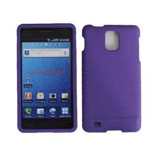 For AT and amp;T Samsung Infuse 4G i997 Accessory   Purple Rubber Hard Case Cover Cell Phones & Accessories