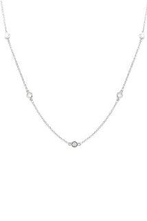Effy Jewlery Moderna 14K White Gold 18" Diamond Necklace, .21 TCW: Effy: Jewelry