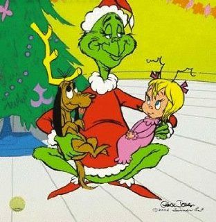 Christmas Tree O   The Grinch   Animation Cel Entertainment Collectibles