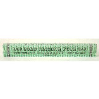 Lord Krishna Puja 999 Incense   Mysore Sugandhi Products   25 gram box   Sold in a set of 4 boxes  