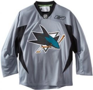 NHL San Jose Sharks Practice Jersey, Gray, Small : Sports Fan Jerseys : Clothing