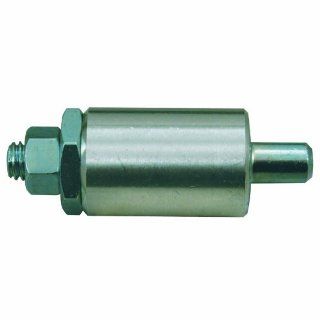 A3/8, B9/16, C1 1/2, D1, E3/16, Steel Plunger Housing, Threaded End Non Locking, Spring Loaded Pull Pin (1 Each) Ball Nose Spring Plunger