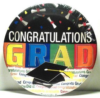 Congratulations Grad Dinner Paper Plates 8 Count Kitchen & Dining