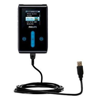 Hot Sync and Charge Straight USB cable for the Philips GoGear HDD1635   Charge and Data Sync with the same cable. Built with Gomadic TipExchange Technology : MP3 Players & Accessories