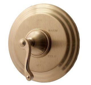 Newport Brass 4 984BP/65 Amisa Collection Single Handle Round Pressure Balanced Shower Trim Plate Only wi, Biscuit   Shower Systems  