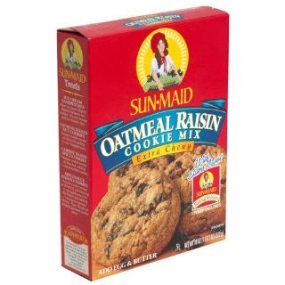Sun maid Oatmeal Raisin Cookie Mix Extra Chewy 17.5 Oz 4 Packs : Grocery & Gourmet Food
