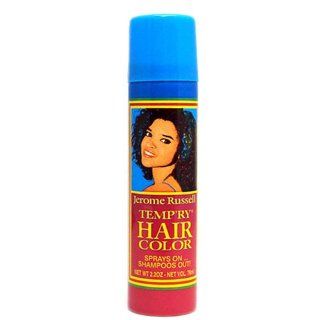 Hair Color Spray [Blue Black] : Jerome Russell Temp Ry Hair Color : Beauty